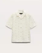 Avery Embroidered Camp Shirt