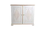 1820s Late Gustavian Period Swedish Buffet with Carved Reeded Diamond Motifs