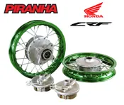 10" HONDA CRF50 ALUMINUM WHEELS - GREEN