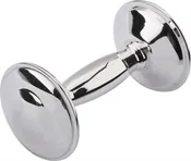 Sterling Silver Classic Barbell Baby Rattle