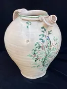 17th to early 18th c. Tin-Glazed Large Italian Bulbous Handled Apothecary Jug
