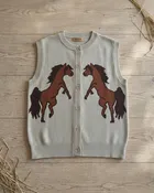 Kindred Horses Cotton Sweater Vest