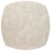 Allure 16-Inch Elliptical Vinyl Placemats with Beaded Edges