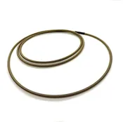 019.19BZ Bronze Stainless Steel Long Spiral Chain, 120cm