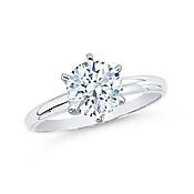 0.98 ct. J - SI2 Round Brilliant Cut Diamond Solitaire Engagement Ring in 14k Gold