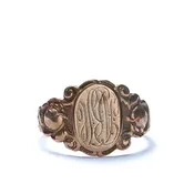 10K Antique Gold Signet Ring #VR0514-01