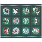 12 Days of Christmas-37" Panel Multi 2600-32087-X