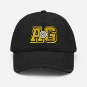 AG Yellow Distressed Hat — Austin St. John as Jason (Original Red Ranger)