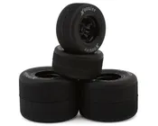 1RC Racing 1/18 Asphalt Sprint Car Tires (Black) (4) (Front & Rear) (Soft)