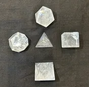 Clear Quartz Platonic Solid Set — Reiki Classes
