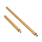 (1) 6", (1) 12" Gold Steel Pipe