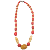 Antique Art Deco Celluloid Bead Necklace