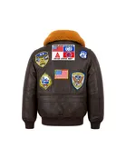 TOP GUN® 1.0 OFFICIAL KIDS LEATHER JACKET