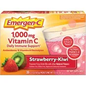 Emergen-C Strawberry-Kiwi Vitamin C Drink Mix For Immune Support - Strawberry Kiwi - 30/Pack - 1 Each