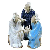 3 Painted Scholars 4″ Figurine