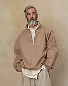 Half Zip Raglan Parka, Russet