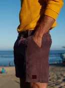 M'S PACIFICO CORD SHORT IN WINE