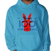 100th Hoodie Blue