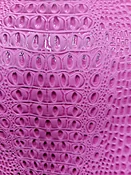Alligator Vinyl 3D Embossed - Bubblegum — Textile Discount Outlet