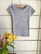Paddle Cactus Girls' Tee grey and white