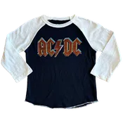 AC/DC Long Sleeve Raglan Tee - Vintage Black
