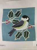 3 Kittens Needle Arts CL2508-13 Chickadee Holly