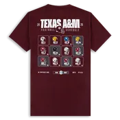 2026 Texas A&M Football Schedule Tee - Maroon