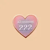 Angel Number Heart Patch - 222 Alignment