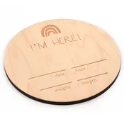 Circular Birth Announcement Sign