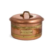 1940"s Swedish Copper And Brass Food storage Container