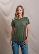 Butter Soft Short Sleeve Crew in Signature Green