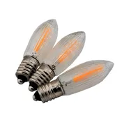 10v to 55v LED Filament replacement ribbed bulb