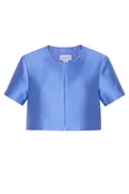 Audrey Silk and Wool Short Sleeve Jacket
