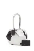 Adam Pendleton x Gabriela Hearst Nina Bag in Black & White Satin № 10
