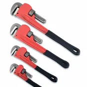 Pipe Wrench Set Heavy Duty 4pc