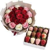 Crimson Blush Harmony Bouquet