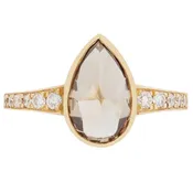 Amber Radiance Diamond Ring