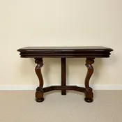 Antique European Walnut Console Table