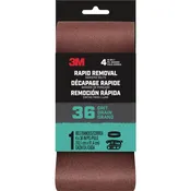 3M Rapid Removal 4 In. x 36 In. 36-Grit Power Sanding Belt