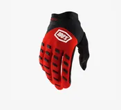 100% Airmatic BMX Race Gloves-Red/Black