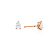 0.75 Carat Total Weight Pear Lab Grown Diamond Stud Earrings (E-F VS1)