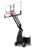 Bear Platinum Portable Basketball Goal – 820 lbs Steel & Glass, 72″ Backboard