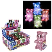 4.5" SPARKLE LIGHT-UP PUFFER YUMMY BEAR