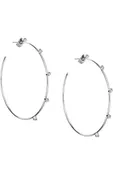 2" CZ Studded Hoop