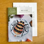 Bee Kind Cross Stitch Pattern – Love Poppet Printed Chart