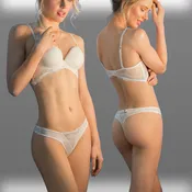 Lace Back Underwire Bra