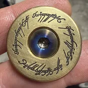 Bright  My Precious, Brass Stem Cap — Blaze Bicycles