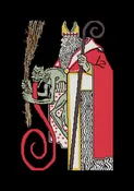 Claus und Krampus DIGITAL Cross Stitch Pattern