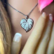 Anthurium Pave Heart Jewelry