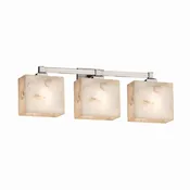 Alabaster Rocks Regency 3 Light Rectangular Vanity Light by Justice Design - ALR-8433-55